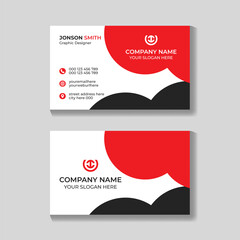 Corporate creative modern business card design template for your company