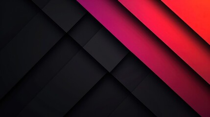 Obraz premium Minimalist black background with vibrant colored light effects, exuding a futuristic, gaming, and modern vibe.