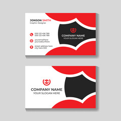 Corporate creative modern business card design template for your company