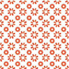 Free vector spring flowers pattern design .