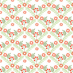 Free vector spring flowers pattern design .