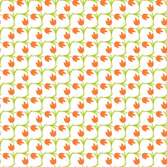 Free vector spring flowers pattern design .