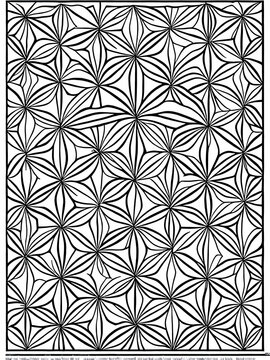 Geometric pattern coloring pages