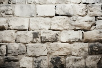 Fototapeta premium Timeless aura emanates from ancient, weathered white stone wall