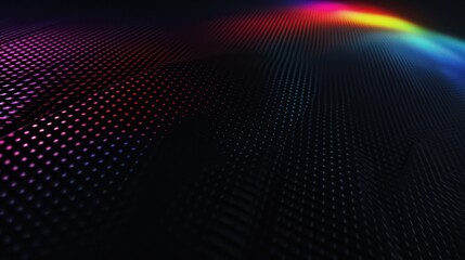 Minimalist black background with vibrant colored light effects, exuding a futuristic, gaming, and modern vibe.