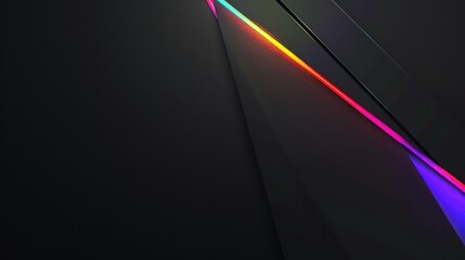 Futuristic black background with colorful RGB light effects, evoking a futuristic, gaming, and high-tech ambiance