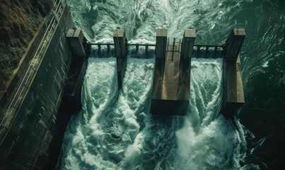 Hydroelectric Dam Top-Down