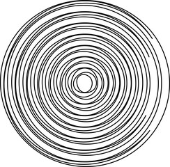 Circle line shape. Geometric element design