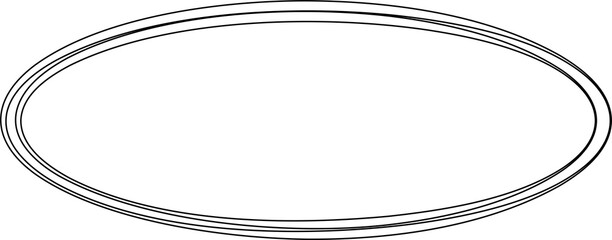 Circle line shape. Geometric element design