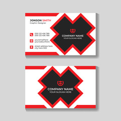 Corporate modern business card design template for your company