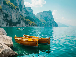 Typical Italian landscape near Amalfi Coast - Powered by Adobe
