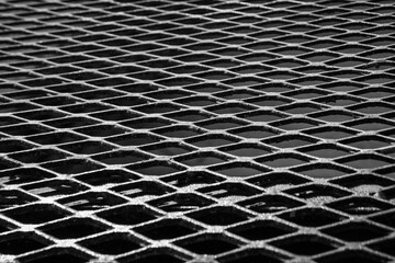 metal grid pattern background