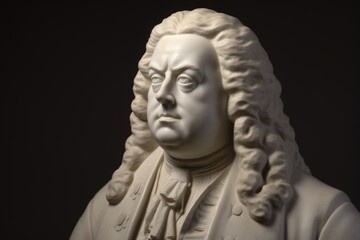 Obraz premium George Frideric Handel statue