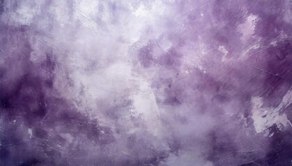 An abstract, textured background with a blend of purple and white hues, resembling a cloudy painting