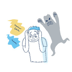 幻聴・幻覚に怯える男性