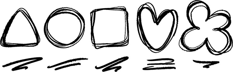 Abstract frames with textured grunge jagged edges. Black piece cut out for collage, text box, sticker. Isolated torn paper set. Ripped shape silhouettes collection.