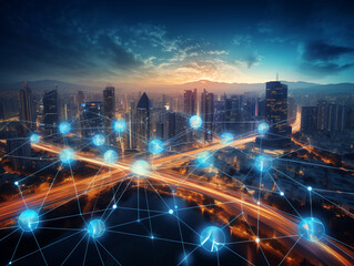 Fototapeta premium network technology