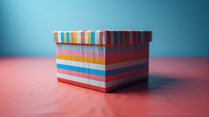 a colorful carton box