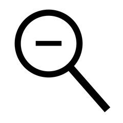 Magnifying Glass Zoom Minus Icon | Search Filled Icon | Find Symbol