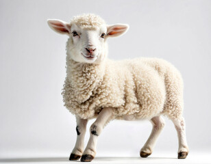 Fototapeta premium Lamb isolated on a white background
