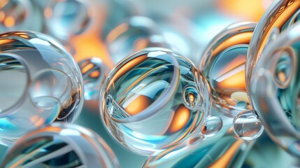 water drops on a glass