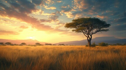 Fototapeta premium sunrise in the mountains