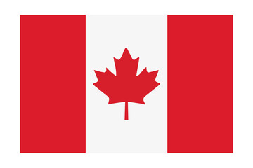 Fototapeta na wymiar Flag Canada icon. Canadian symbol vector ilustration.