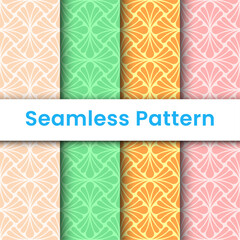 set of Luxury design seamless pattern, suitable for decoration, wallpaper and fabric