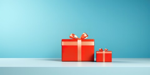 Gifts with nice ribbons are simple and elegant, there is empty space for greeting text, wallpaper, posters, advertisements, etc., if you don't have enough choices, please click