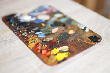 A palette fullnof colors