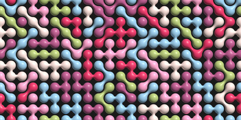 A colorful composition of geometric shapes. A template for a creative idea and design.