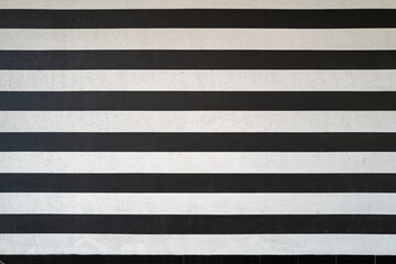 Fototapeta premium Black and White Striped Wall Background.