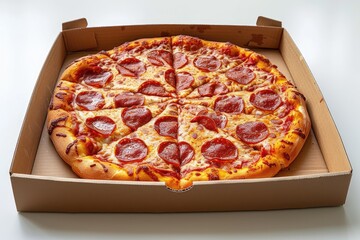 takeaway or delivery pizza box professional advertising food photography