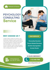 Psycology Consulting service flyer