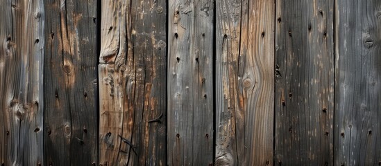 A close-up of a brown hardwood wooden fence made of wooden planks, showcasing the natural beauty of the wood grain pattern.