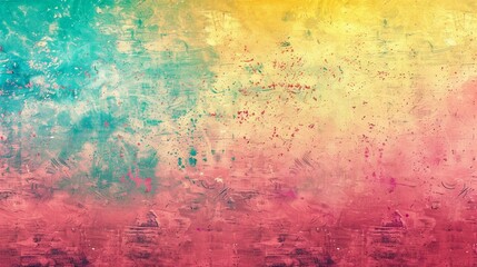 
Colorful pink, yellow and turquoise gradient noisy grain background texture