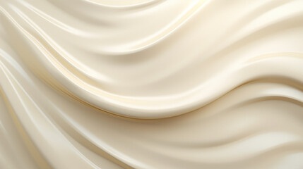 Obraz premium Cream colored textured background, soft waves of light shade as a background