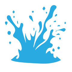 Water splashes vector