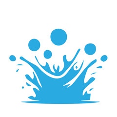 Water splashes vector