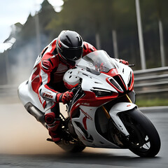 motorcycle, speed, sports, pilot, track, race