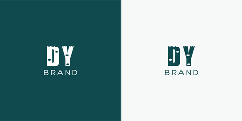 DY Letters vector logo design