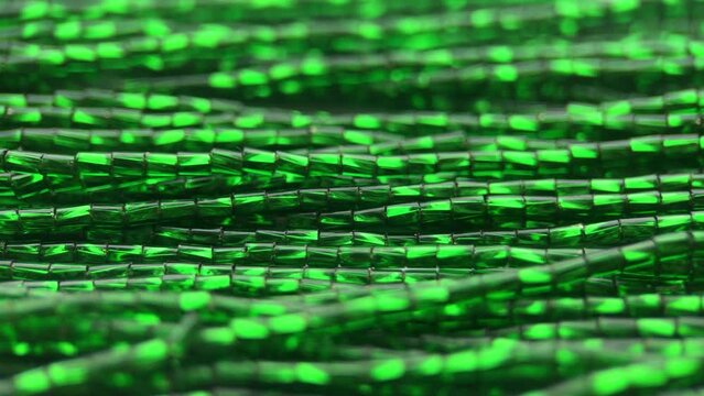 Macro Emerald Bead Necklace, Slider Shot