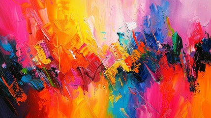 
Painting painted with oil paints on canvas. Painting in the interior. abstract colorful background.