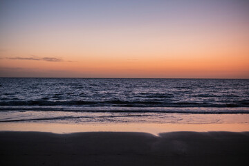 Anochecer en el Océano Atlántico, Fuerteventura, Islas Canarias