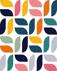 Beautiful Vector Bauhaus pattern and wallpaper 