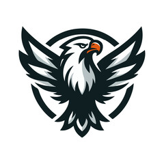 eagle mascot logo vector illustration