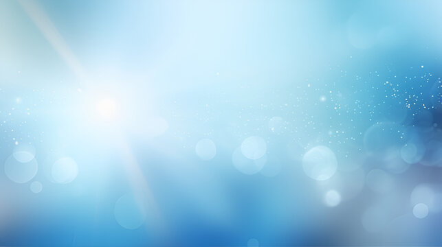 abstract background with bokeh,Christmas Charm..White Snow on Blue Canvas