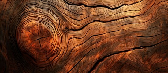 A detailed shot of wood reveals a mesmerizing swirl pattern, resembling the natural landscape...