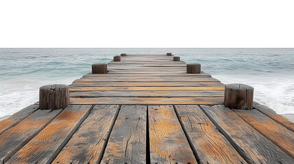 Fototapeta premium Pier isolated on transparent background