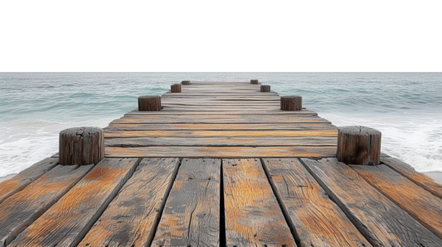 Pier isolated on transparent background